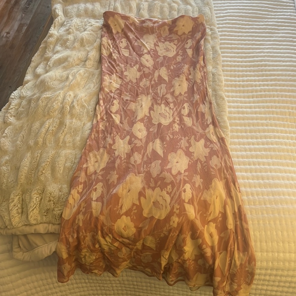 Princess Polly Pink Floral Maxi Skirt